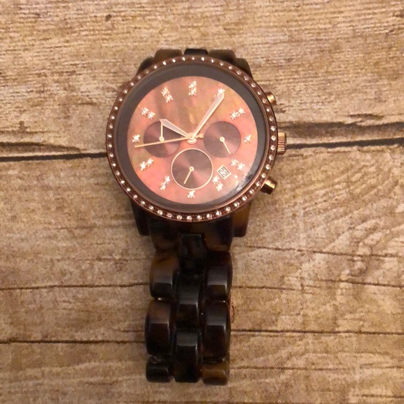 Michael Kors Jewelry - Authentic Tortoise Michael Kors watch
